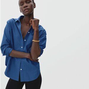 Everlane Relaxed Oxford Shirt Blue